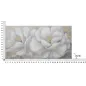 OBRAZ NA PŁÓTNIE WHITE/GOLD FLOWER 140X3,7X70 cm